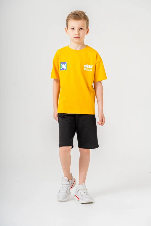 Sırtı Baskılı Şortlu Erkek Çocuk Takım 051