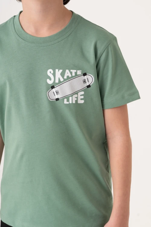 Skate Life Sırt Baskılı Erkek Çocuk Takım 50601