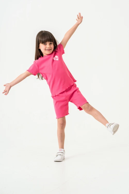 So Cute Nakışlı Şortlu Takım 50355