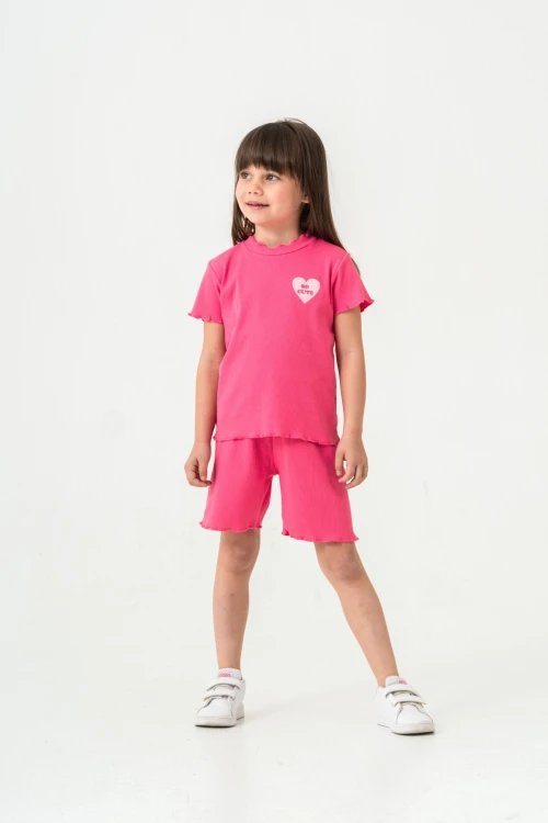 So Cute Nakışlı Şortlu Takım 50355