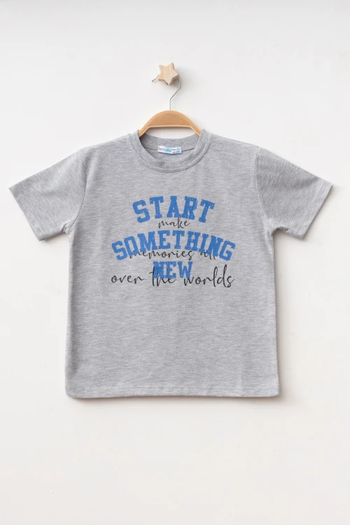 Start Sometime Baskılı Erkek Tişört 50401