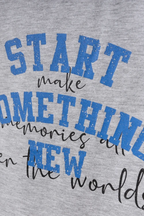 Start Sometime Baskılı Erkek Tişört 50401