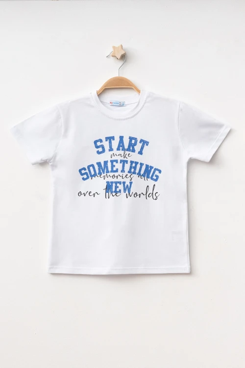 Start Sometime Baskılı Erkek Tişört 50401