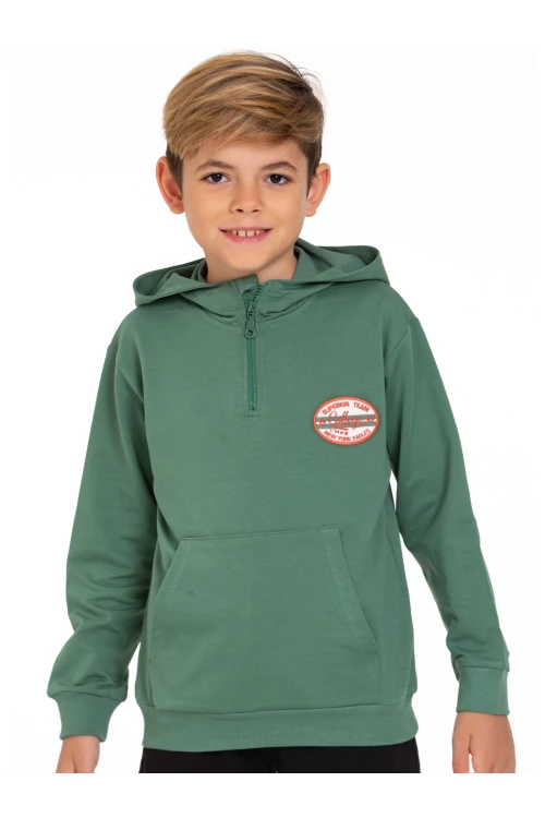 Superior Team Nakışlı Fermuarlı Sweat 54405