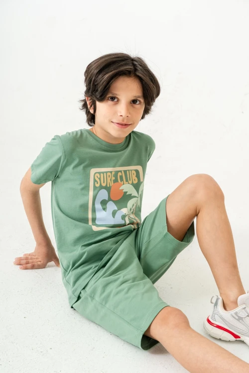 Surf Club Baskılı Erkek Çocuk Takım 50603