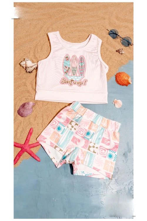 Surfs Baskılı Kız Çocuk Mayo 6251