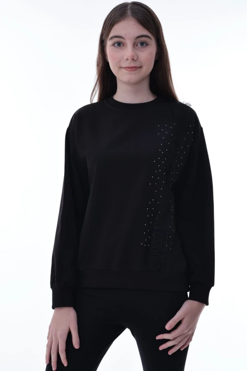 Taş Detaylı Kız Çocuk Sweat 2011