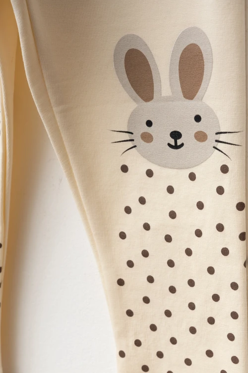 Tavşan Baskılı 2li Tayt 74356