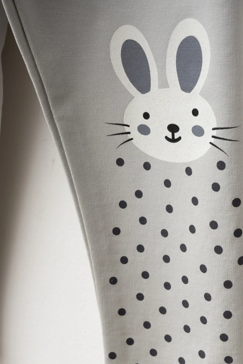 Tavşan Baskılı 2li Tayt 74356