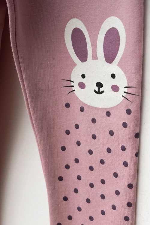 Tavşan Baskılı 2li Tayt 74356