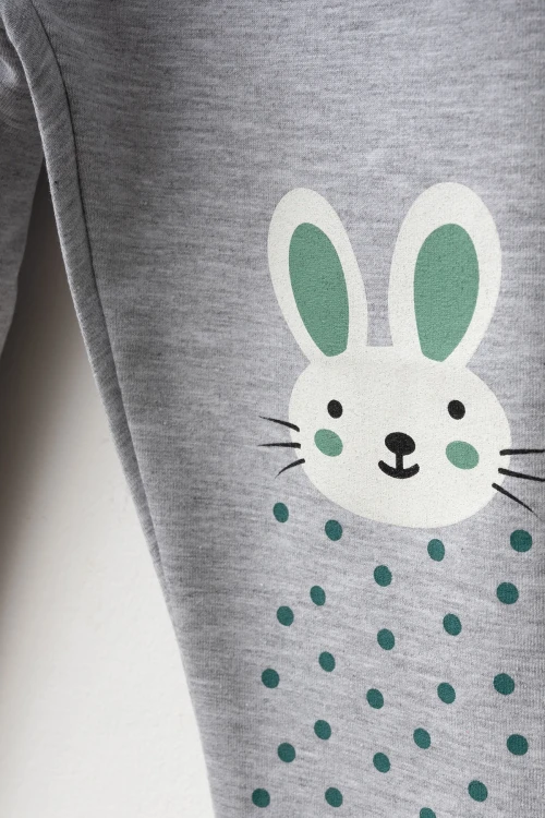 Tavşan Baskılı 2li Tayt 74356