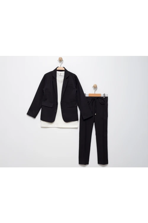 Tişörtlü Ceketli Takım Elbise 2852