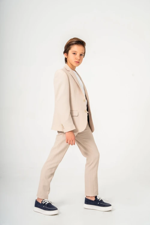 Tişörtlü Ceketli Takım Elbise 4025