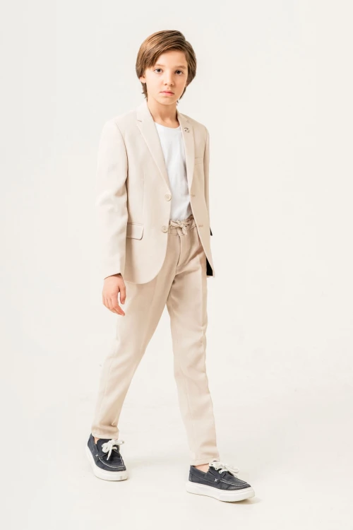 Tişörtlü Ceketli Takım Elbise 4029