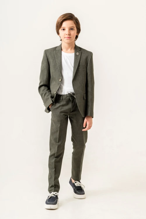 Tişörtlü Ceketli Takım Elbise 4029