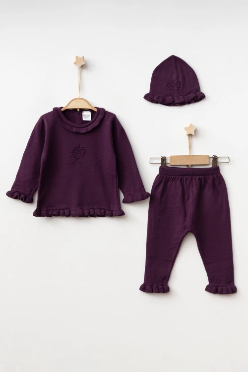 Triko Noktalı Kız Takım 4029