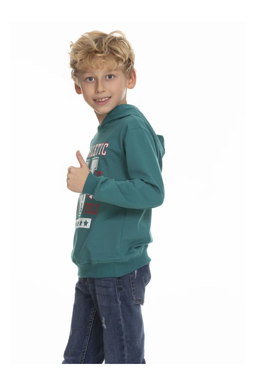 Victory Baskılı Erkek Çocuk Hoodie 54459