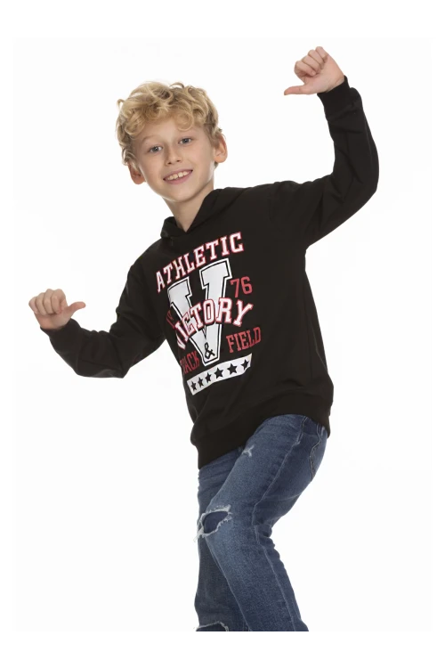 Victory Baskılı Erkek Çocuk Hoodie 54459