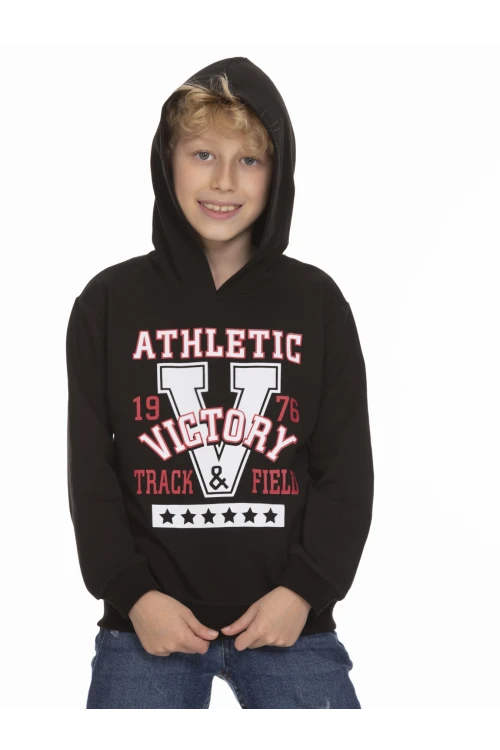 Victory Baskılı Erkek Çocuk Hoodie 54459