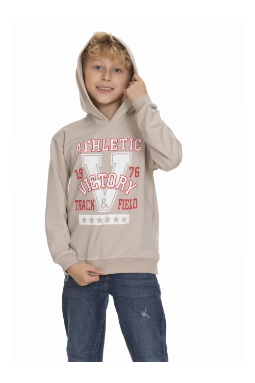 Victory Baskılı Erkek Çocuk Hoodie 54459