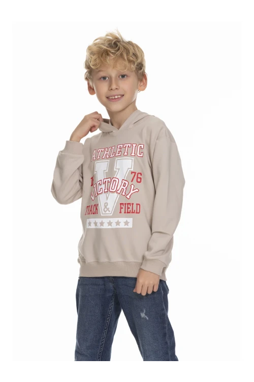 Victory Baskılı Erkek Çocuk Hoodie 54459