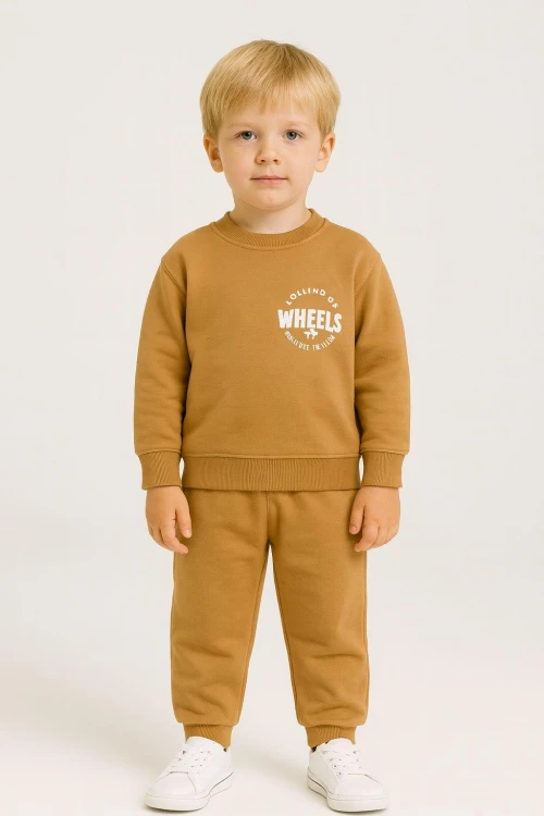 Wheels Baskılı Erkek Bebek Takım 20100