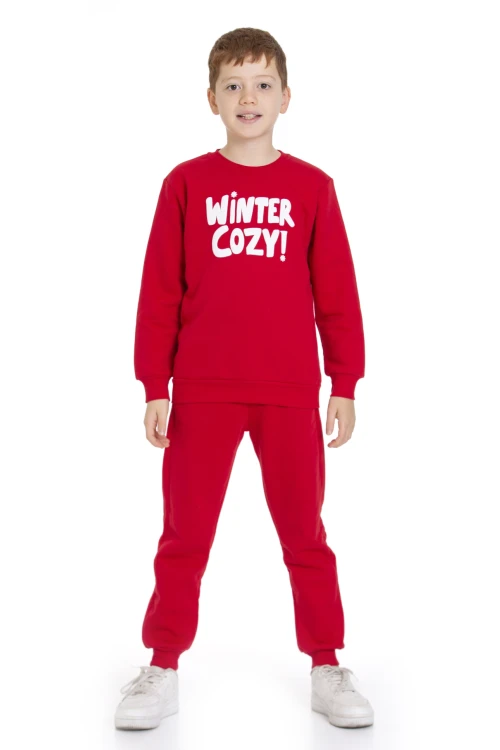 Winter Cozy Baskılı Eşofman Takımı 74415
