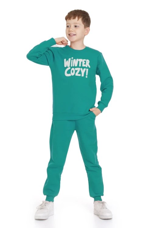 Winter Cozy Baskılı Eşofman Takımı 74415