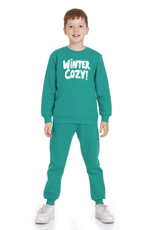 Winter Cozy Baskılı Eşofman Takımı 74415