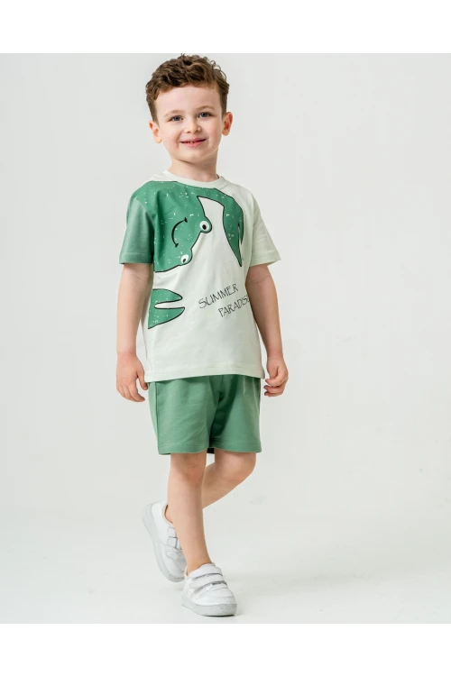 Yengeç Baskılı Erkek Çocuk Takım 50306
