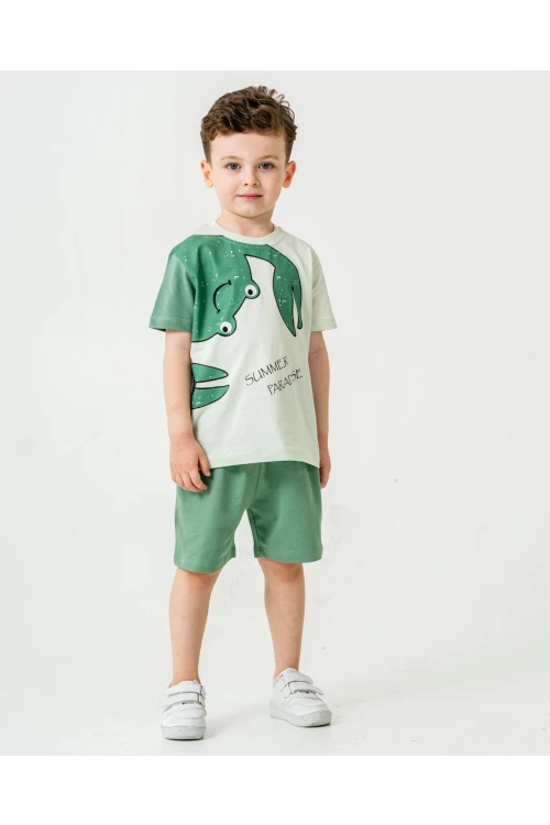 Yengeç Baskılı Erkek Çocuk Takım 50306