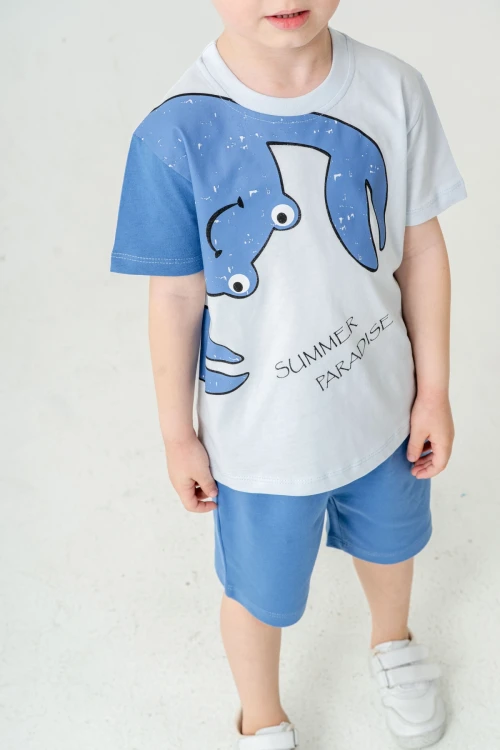 Yengeç Baskılı Erkek Çocuk Takım 50306