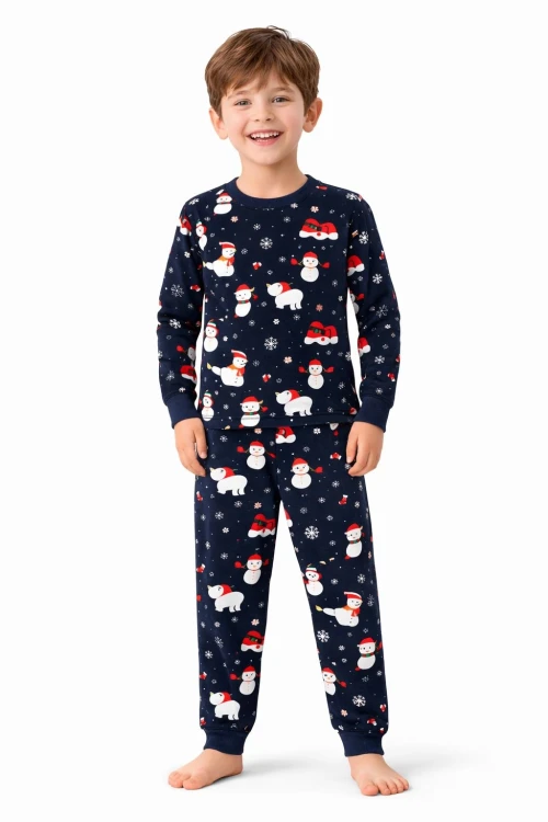 Yılbaşı Konsept Erkek Çocuk Pijama Takımı 51339