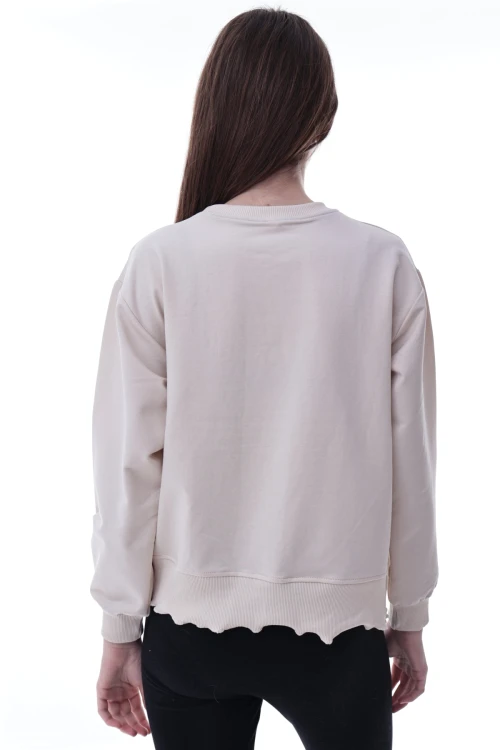 Yıldız Baskılı Kız Çocuk Sweat 2010