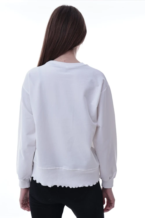 Yıldız Baskılı Kız Çocuk Sweat 2010