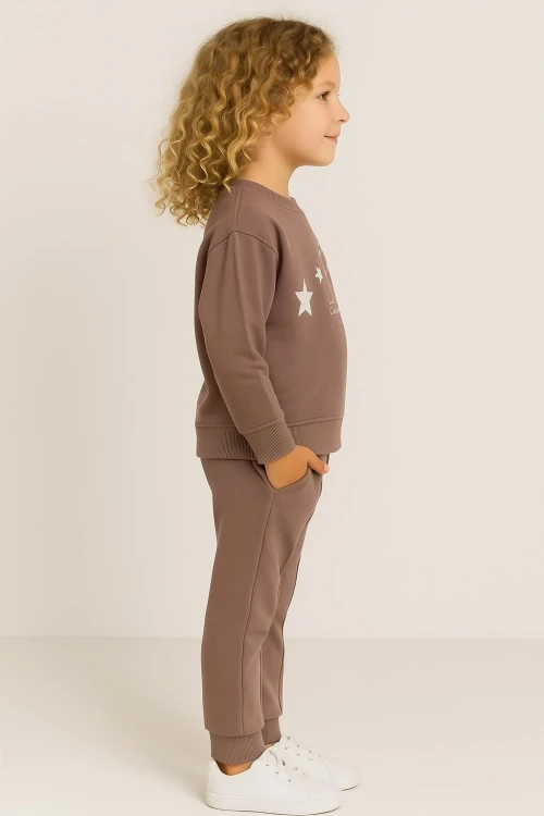 Yıldız Baskılı Kız Çocuk Takım 20452