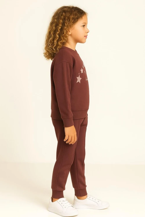 Yıldız Baskılı Kız Çocuk Takım 20452