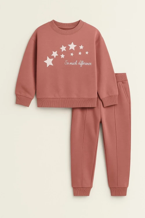 Yıldız Baskılı Kız Çocuk Takım 20452