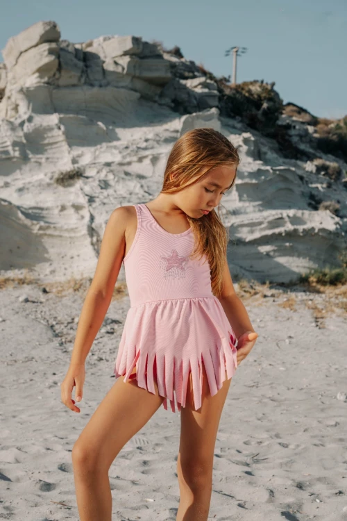 Yıldız İşlemeli Kız Çocuk Mayo 4701