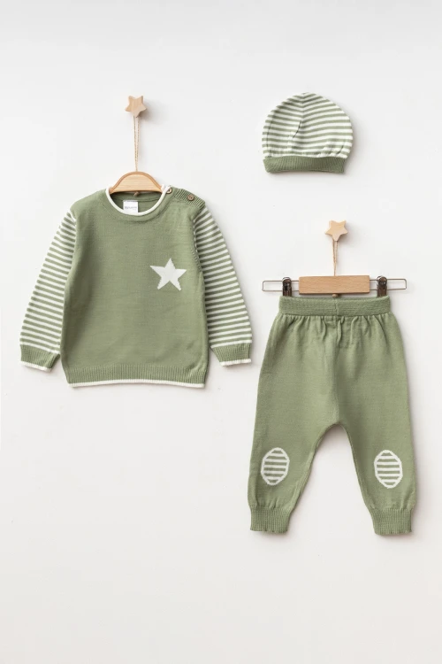 Yıldız Nakışlı Triko Takım 4039