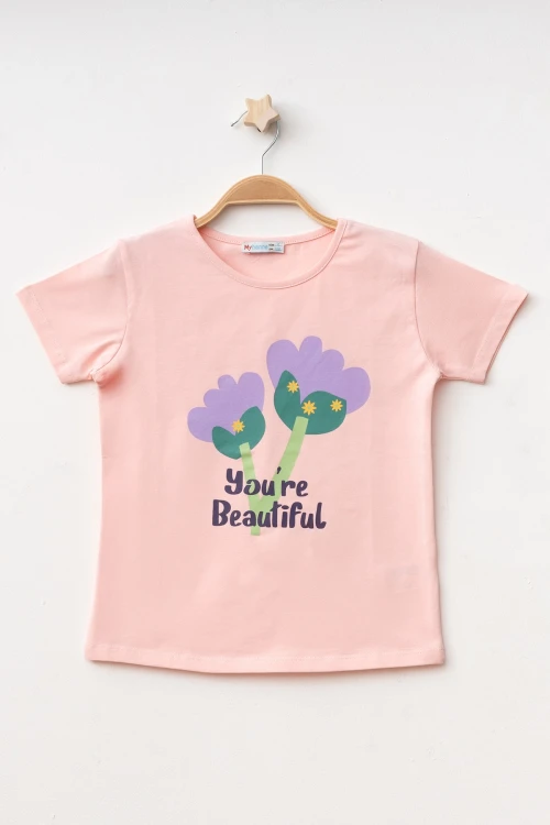 Youre Beautiful Baskılı Kız Tişört 50451