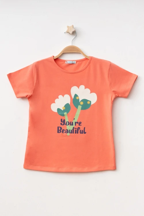 Youre Beautiful Baskılı Kız Tişört 50451