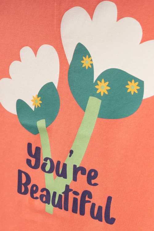 Youre Beautiful Baskılı Kız Tişört 50451