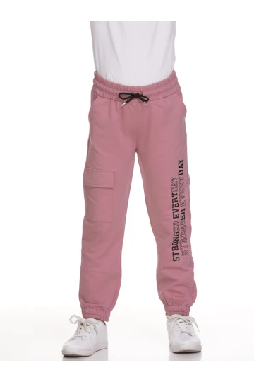 Kargo Cepli Kız Çocuk Eşofman Altı 120105