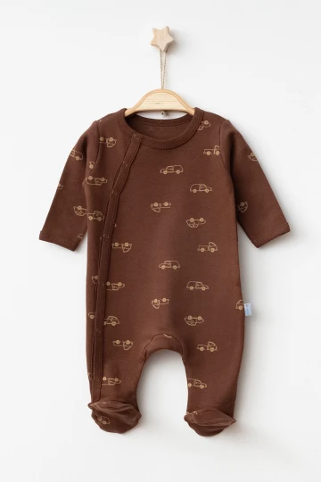 Araba Desenli Erkek Bebek Verev Tulum 1001