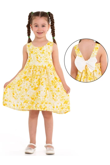 Arkası Kurdeleli Askılı Dokuma Elbise 73514