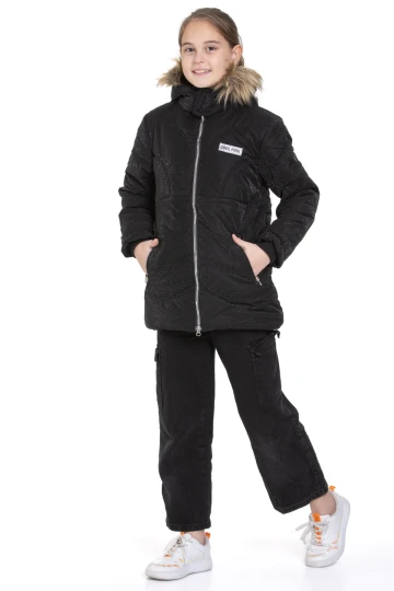 Armalı Kız Çocuk Mont 4063