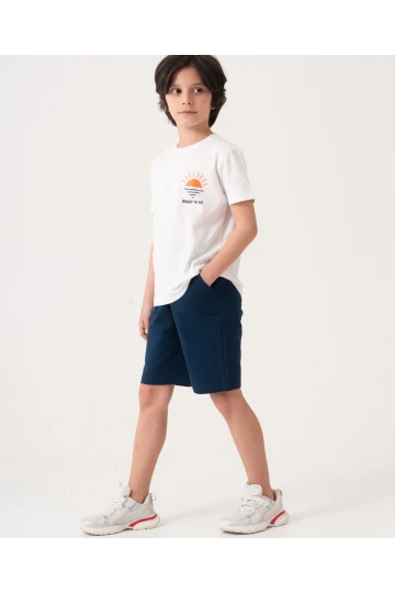 Beach Side Sırt Baskılı Erkek Çocuk Takım 50605