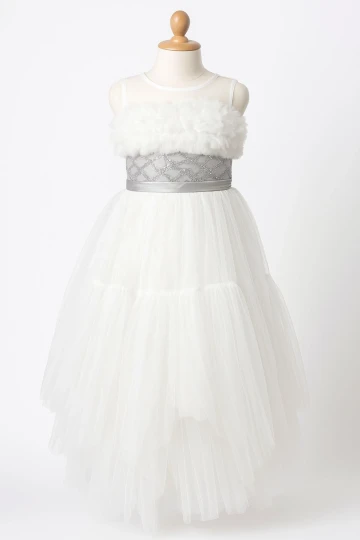 Beli Taşlı Askılı Abiye 2303