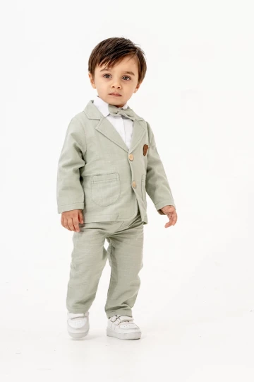 Ceketli Papyonlu Müslin Takım 6608